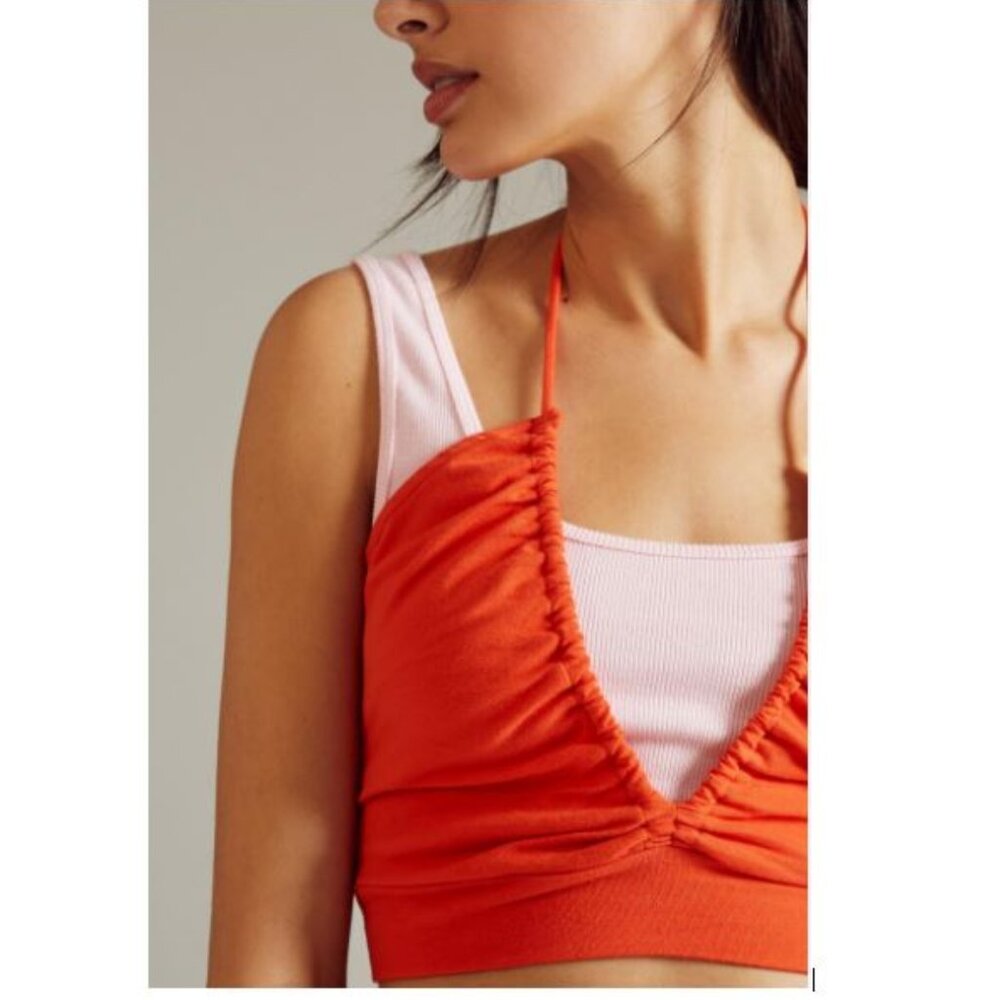 Anthropologie Daily Practice The Lopud Strappy Tank Light Red - Size Medium -NWT - Picture 3 of 7